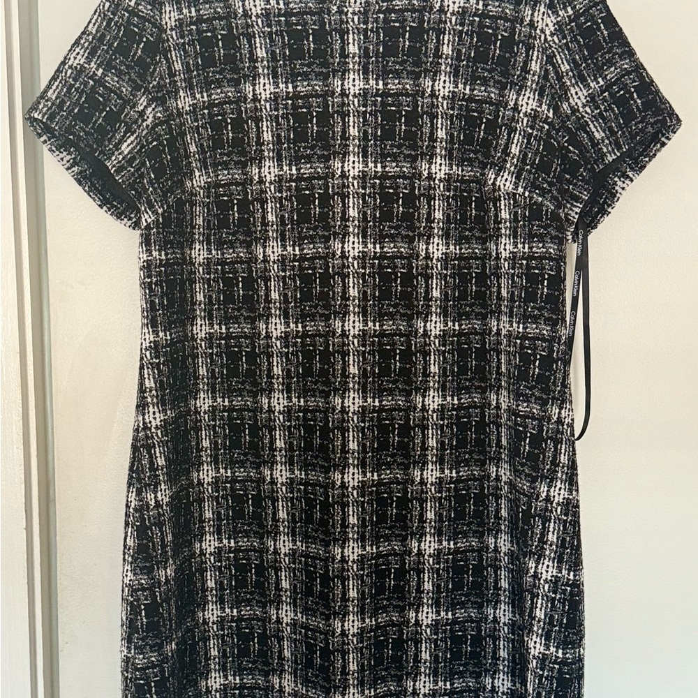 Calvin Klein Monochrome Patterned Dress